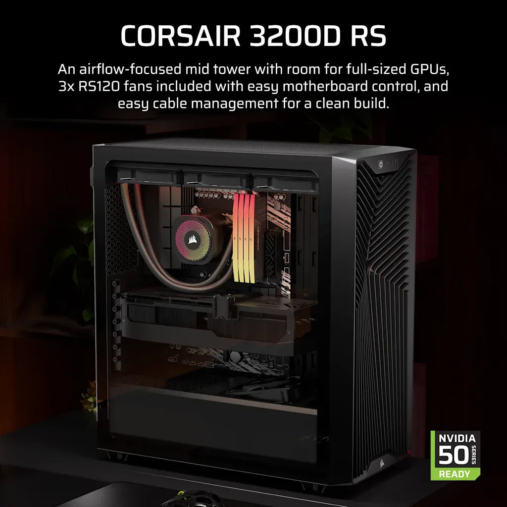 Corsair 3200D RS Mid-Tower PC Case Black