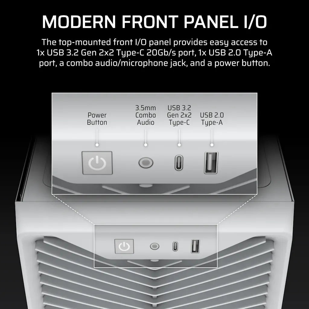 Corsair 3200D RS Mid-Tower PC Case White
