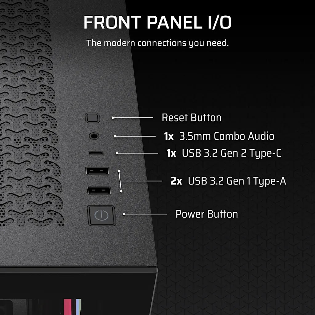 Corsair 3500X LX-R RGB iCUE LINK Mid-Tower PC Case Black