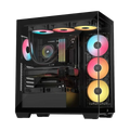Corsair 3500X RS-R ARGB Mid-Tower PC Case 3x RS120-R ARGB Fans GPU Anti-Sag Arm - Black