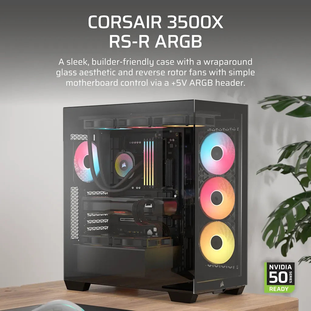 Corsair 3500X RS-R ARGB Mid-Tower PC Case Black