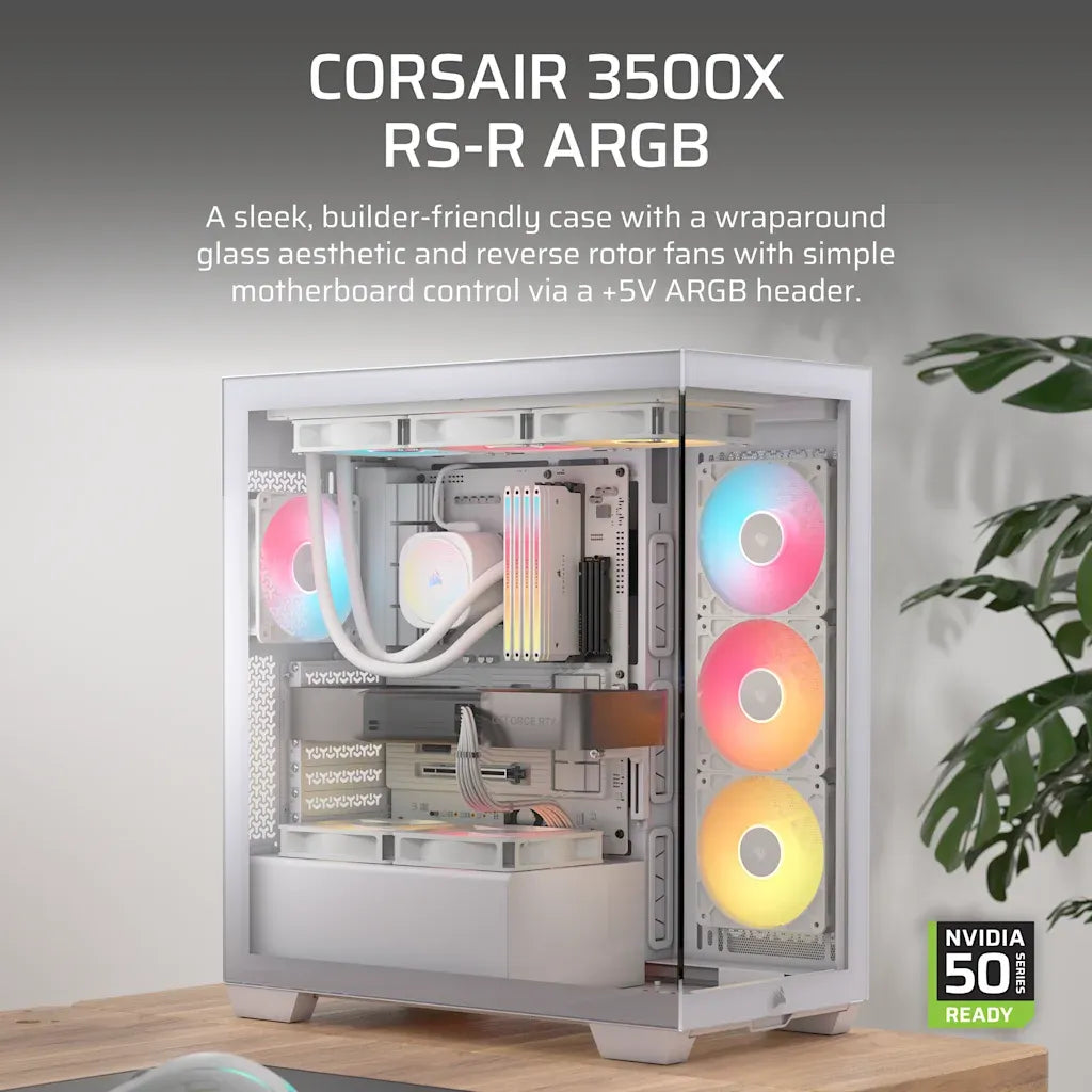 Corsair 3500X RS-R ARGB Mid-Tower PC Case White