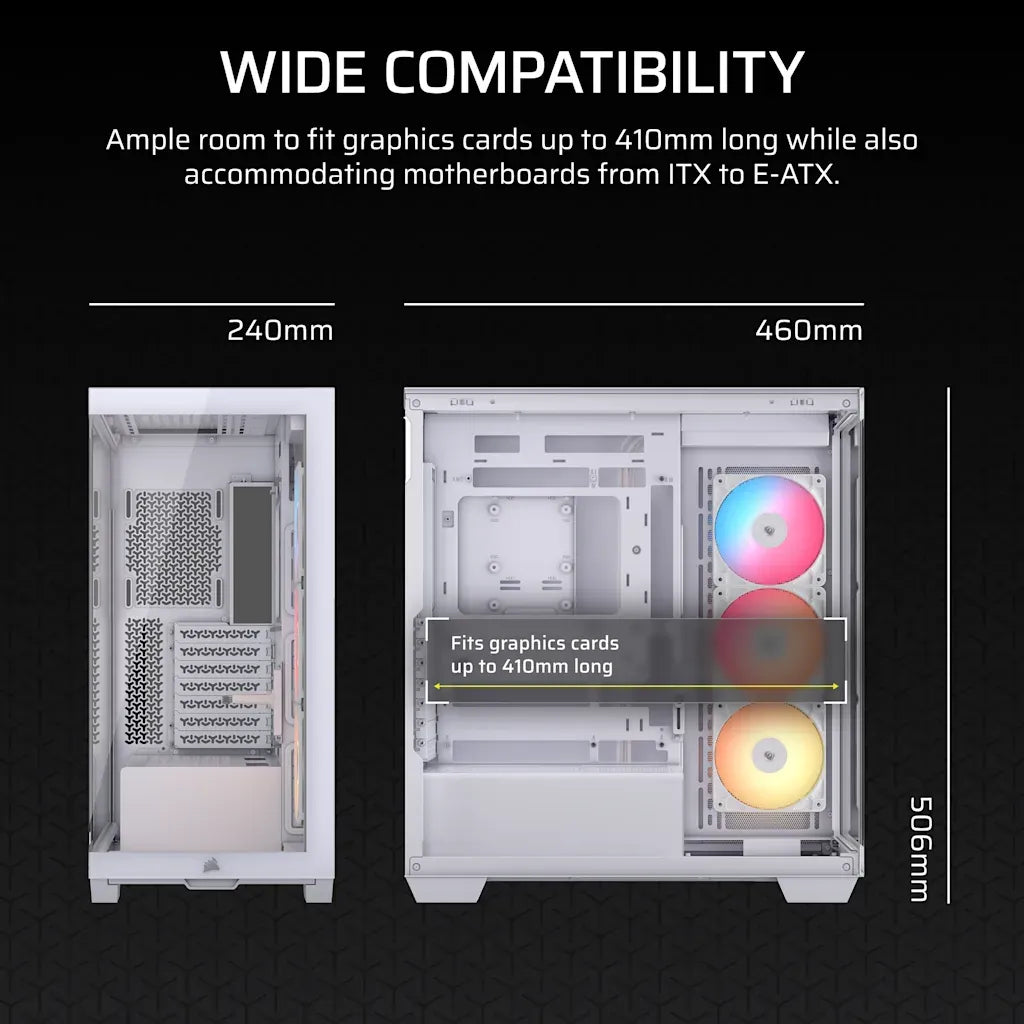 Corsair 3500X RS-R ARGB Mid-Tower PC Case White