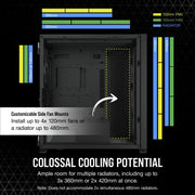 Boîtier PC Corsair 7000D AIRFLOW pleine tour ATX — circulation d’air optimisée