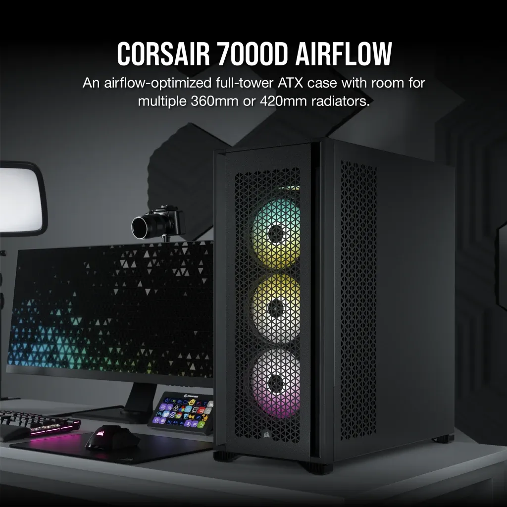 Corsair 7000D AIRFLOW Full-Tower ATX PC Case Black
