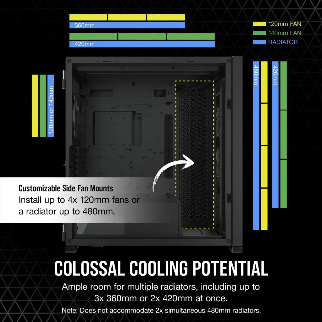 Corsair 7000D AIRFLOW Full-Tower ATX PC Case Black