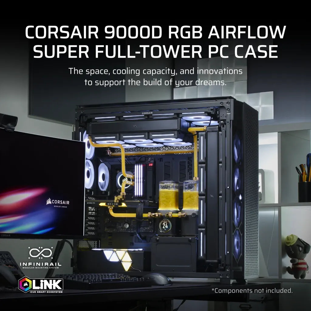 Corsair 9000D RGB AIRFLOW Super Full-Tower PC Case Black