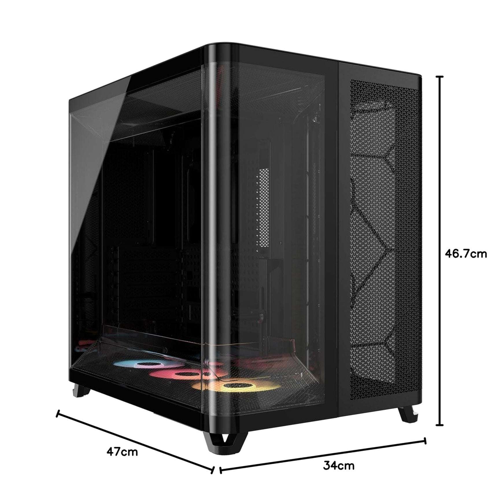 Corsair AIR 5400 RS-R ARGB Mid-Tower PC Case - Black Corsair