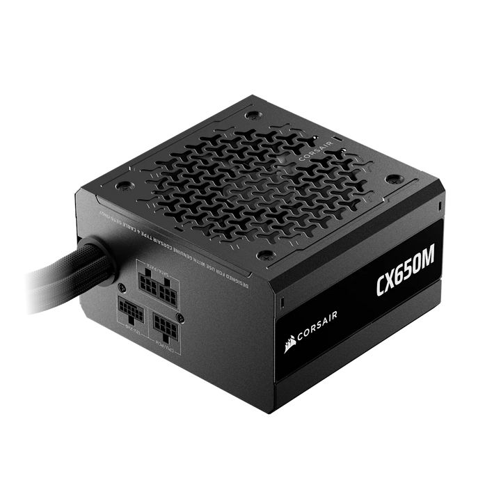 Bloc d’alimentation CORSAIR CX650M ATX 3.1 650 W - vue officielle du produit