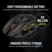 Souris Corsair DARK CORE RGB PRO SE sans fil