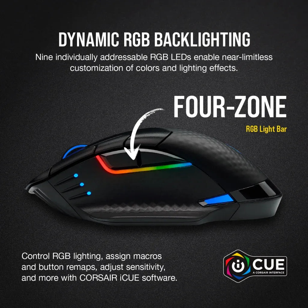 Corsair DARK CORE RGB PRO SE Wireless Gaming Mouse 18K DPI Black