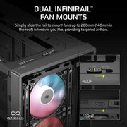 Corsair FRAME 4000D LCD RS ARGB Premium Mid-Tower PC Case - Black
