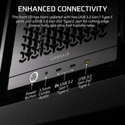 Corsair FRAME 4000D LCD RS ARGB Premium Mid-Tower PC Case - Black