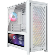 Corsair FRAME 4000D LCD RS ARGB Premium Mid-Tower PC Case - White