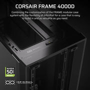 Boîtier PC Corsair FRAME 4000D — conception modulaire