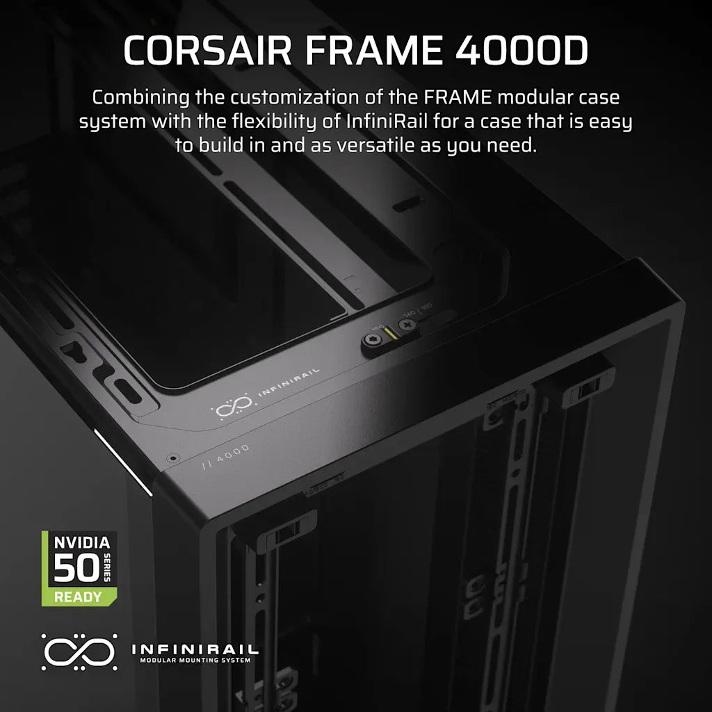 Corsair FRAME 4000D Modular Mid-Tower PC Case Black