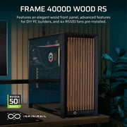 Boîtier PC Corsair FRAME 4000D WOOD RS — conception modulaire