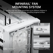 Corsair FRAME 4000D WOOD RS Modular Mid-Tower PC Case - White/Oak