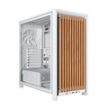 Corsair FRAME 4000D WOOD RS Modular Mid-Tower PC Case - White/Oak