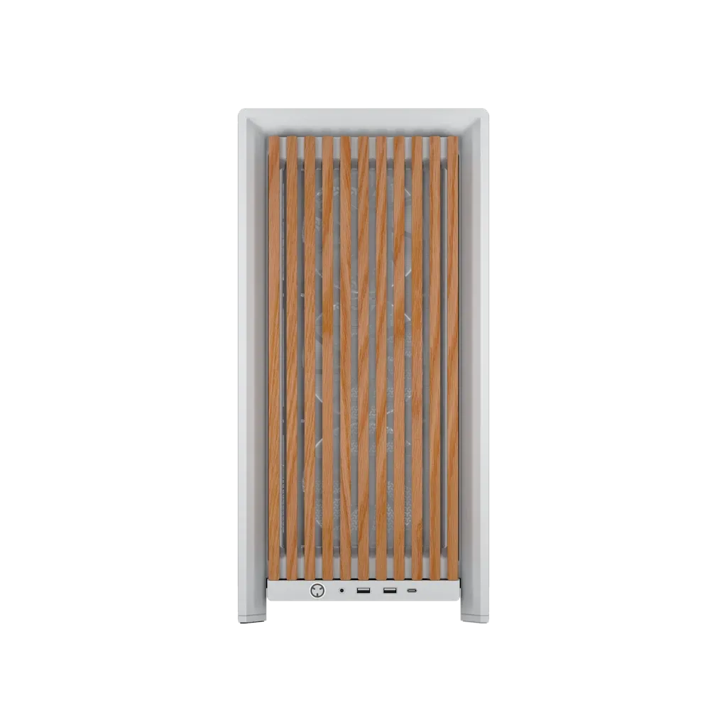 Corsair FRAME 4000D WOOD RS Modular Mid-Tower PC Case White/Oak