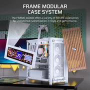 Corsair FRAME 4000X RS ARGB Mid-Tower PC Case - White