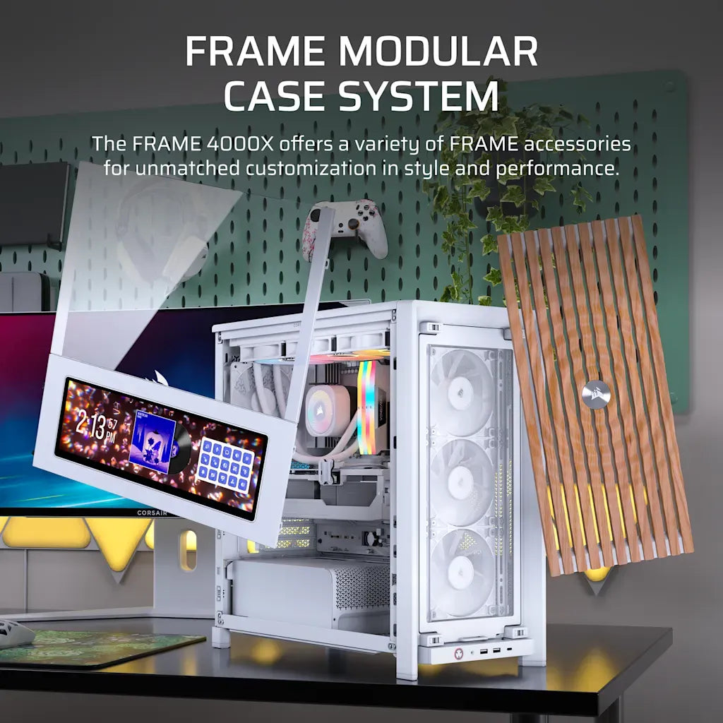 Corsair FRAME 4000X RS ARGB Mid-Tower PC Case White