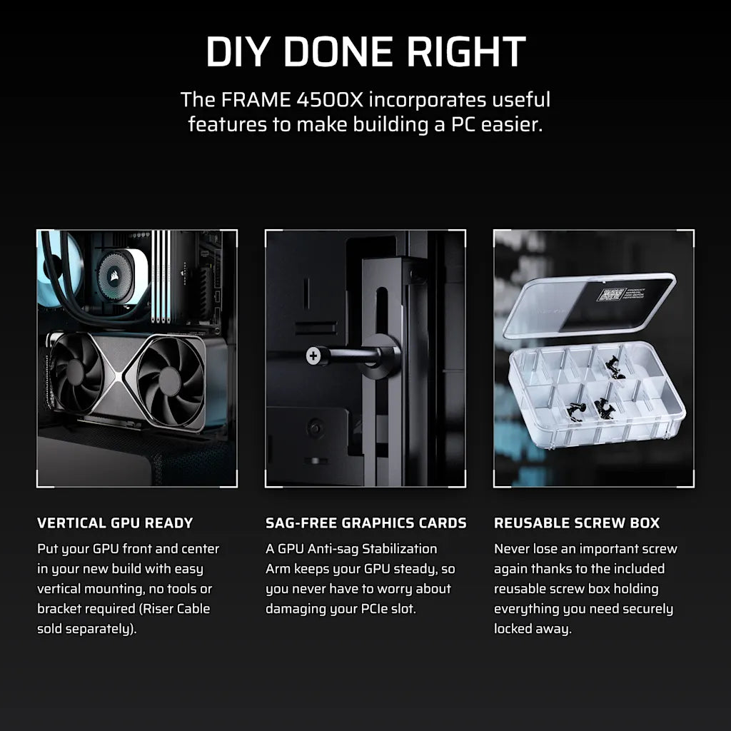 Corsair FRAME 4500X RS-R ARGB Panoramic Glass Mid-Tower PC Case