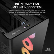 Corsair FRAME 4500X RS-R ARGB Panoramic Glass Mid-Tower PC Case - Black