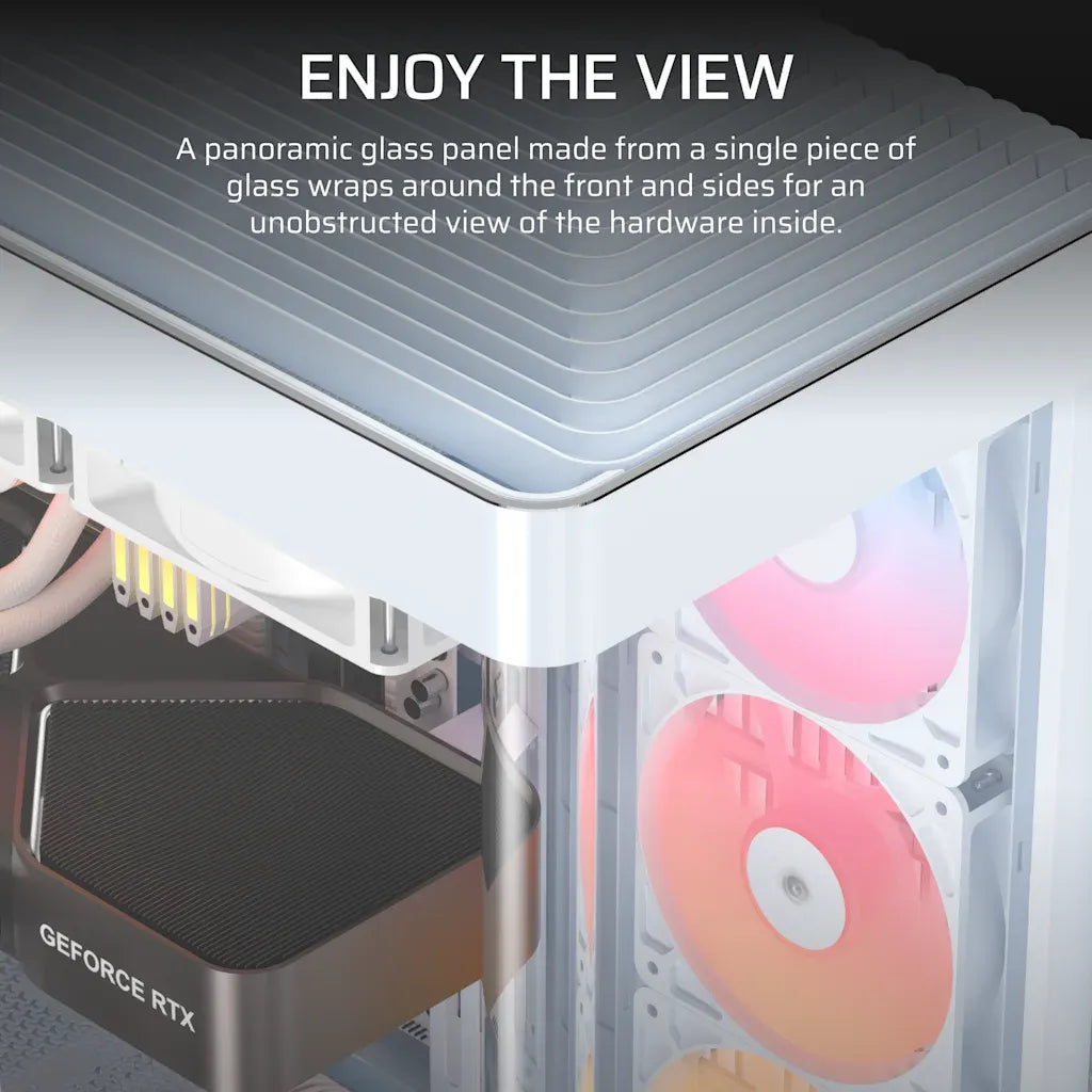 Corsair FRAME 4500X RS-R ARGB Panoramic Glass Mid-Tower PC Case White