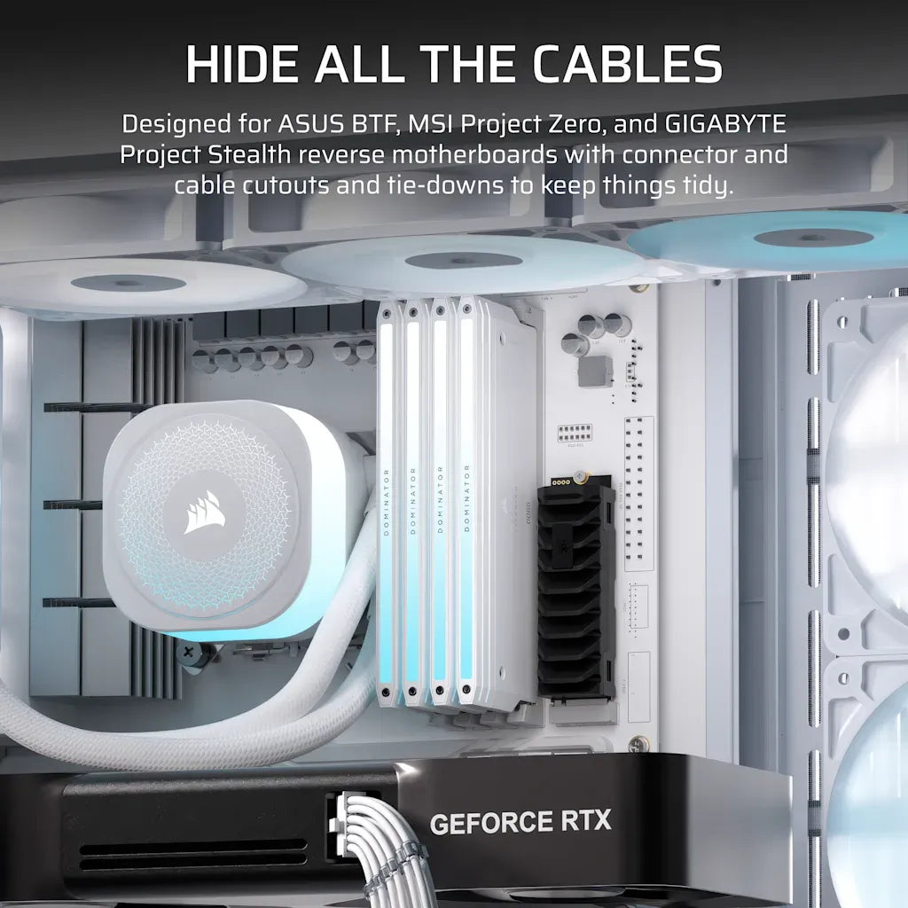 Corsair FRAME 4500X RS-R ARGB Panoramic Glass Mid-Tower PC Case White