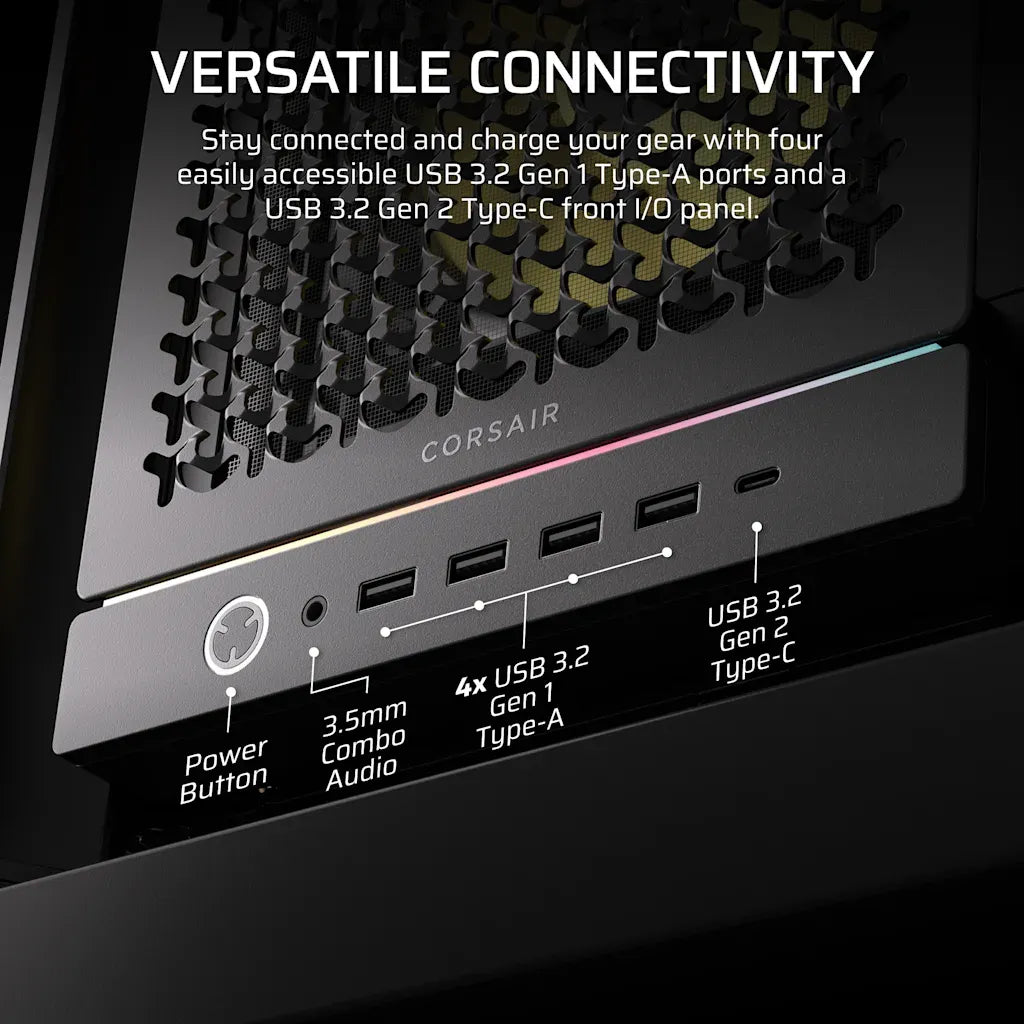 Corsair FRAME 5000D RS ARGB Modular Mid-Tower PC Case Black
