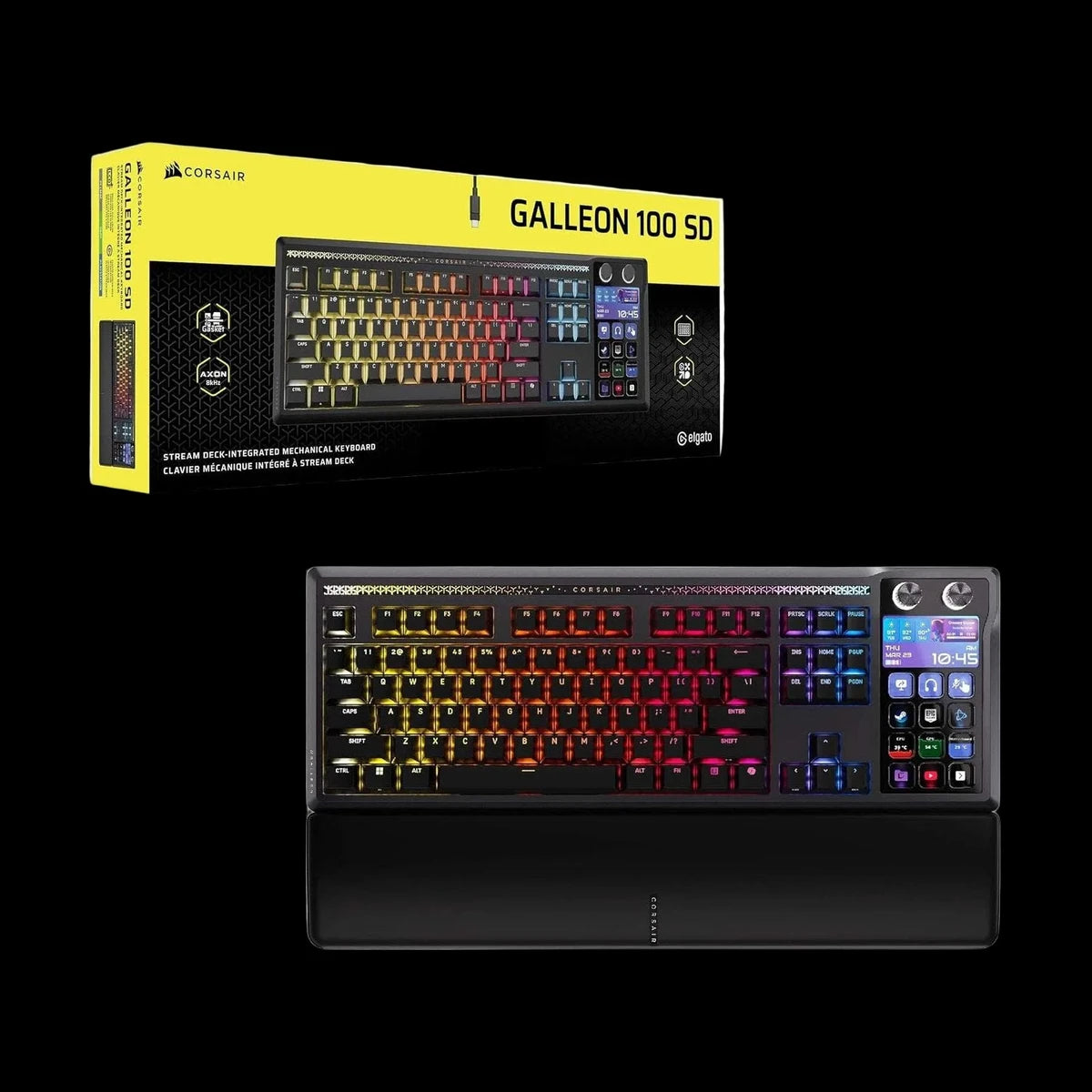 Corsair Galleon 100 SD Mechanical Gaming Keyboard with Stream Deck - Black view 2