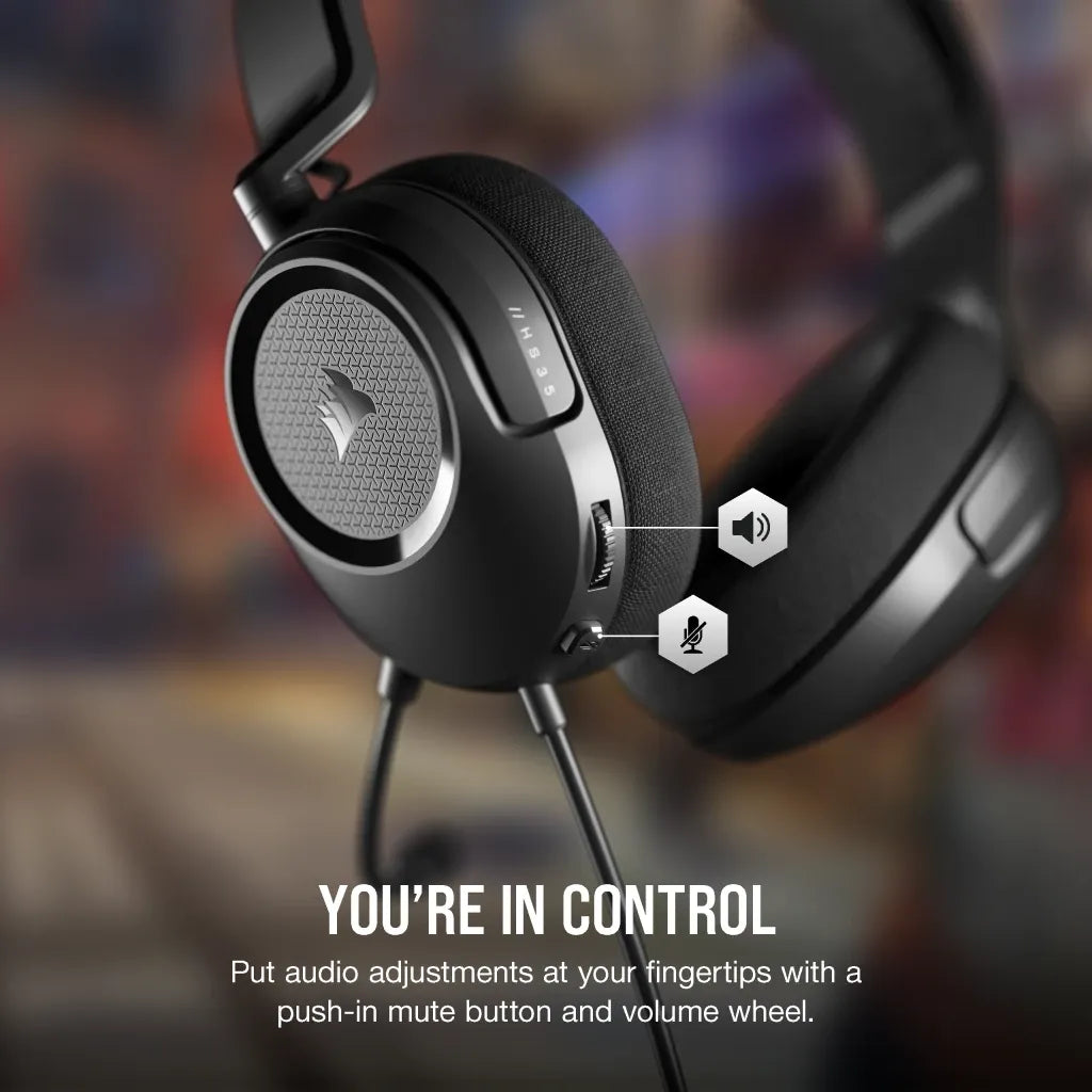 Corsair HS35 SURROUND v2 Multiplatform Gaming Headset Carbon