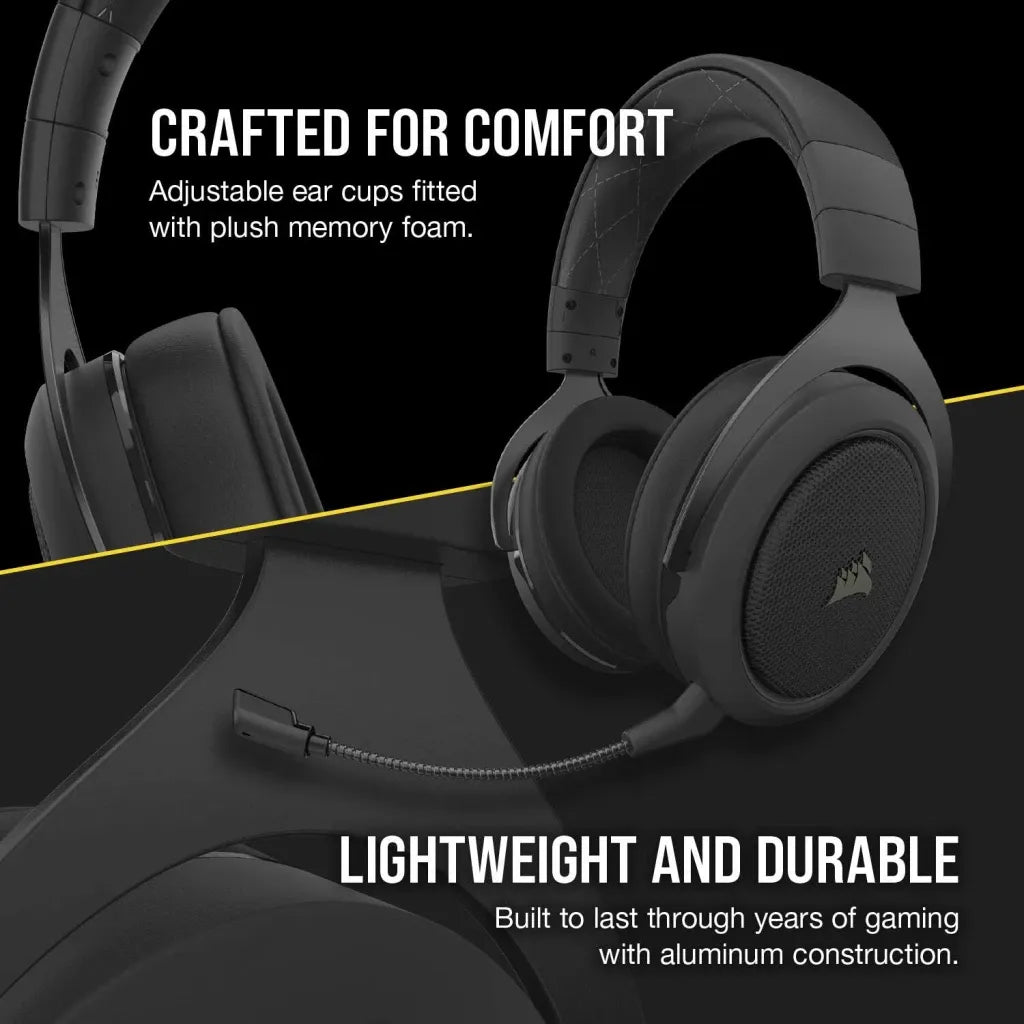 Corsair HS70 PRO Wireless Gaming Headset 7.1 Surround Carbon
