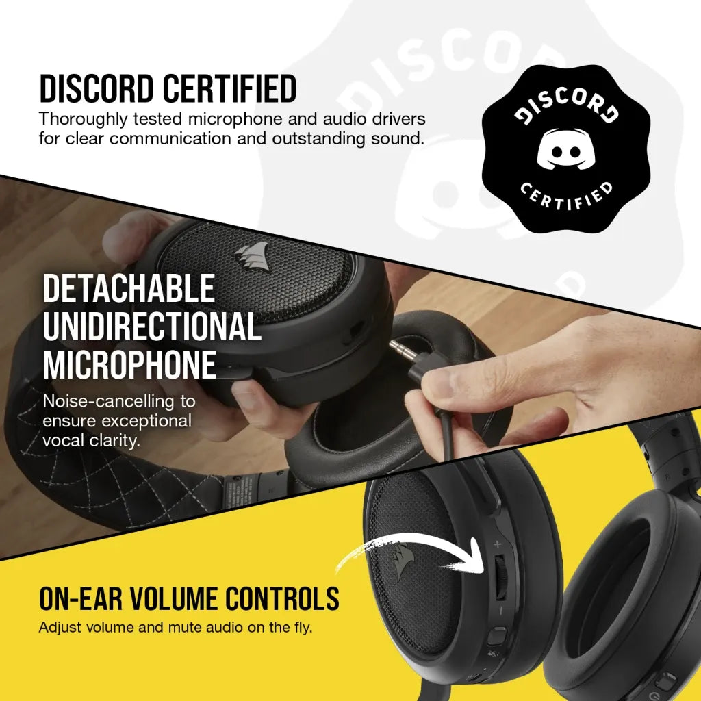 Corsair HS70 PRO Wireless Gaming Headset 7.1 Surround Carbon