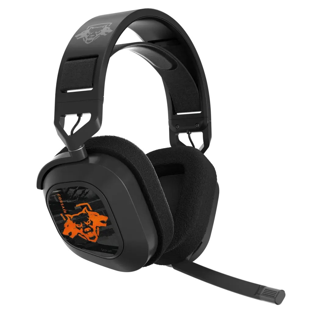 Corsair HS80 RGB Wireless Gaming Headset Dolby Atmos Call of Duty Black Ops 6 Edition Gray