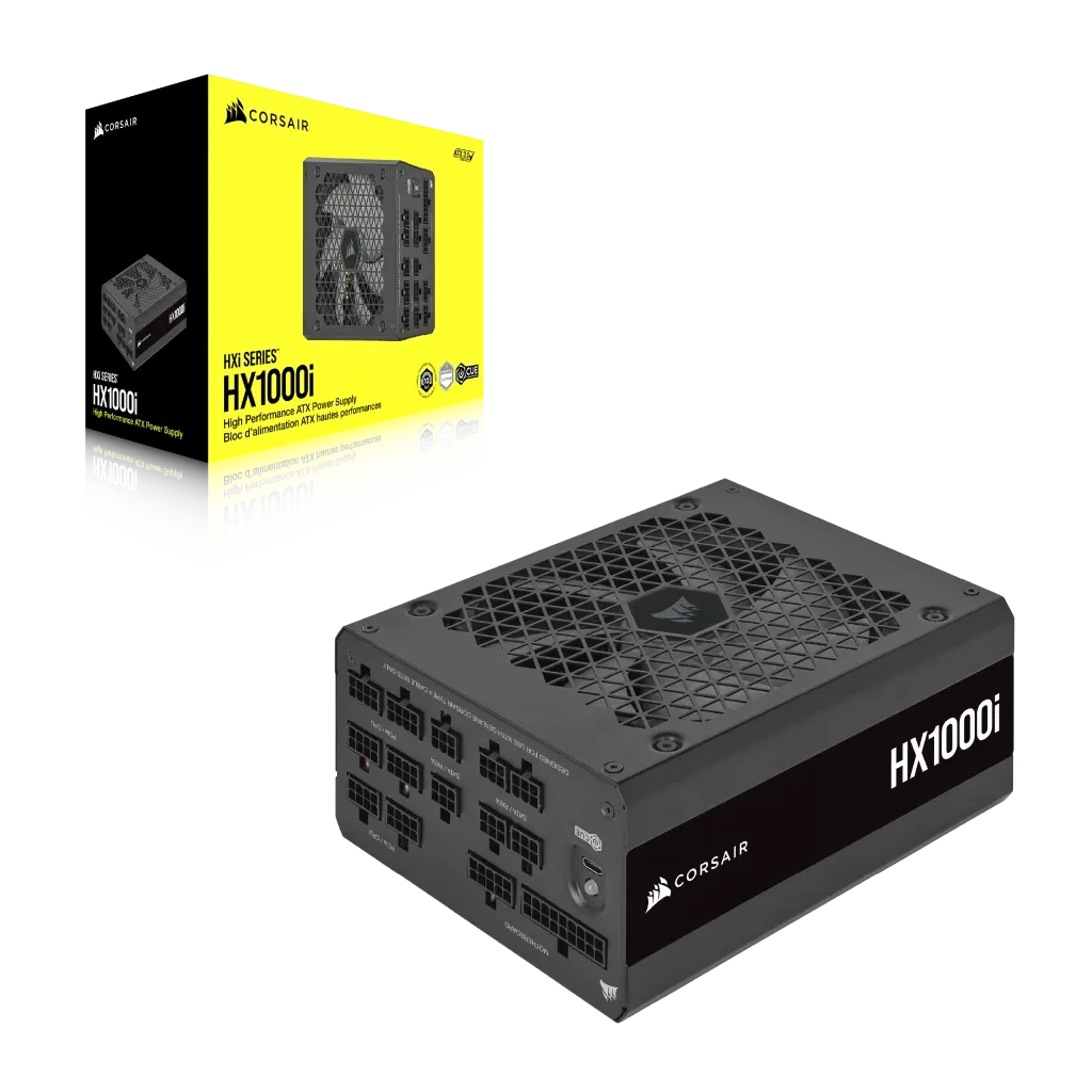 Corsair HX1000i Fully Modular Ultra-Low Noise Platinum ATX Power Supply 1000W