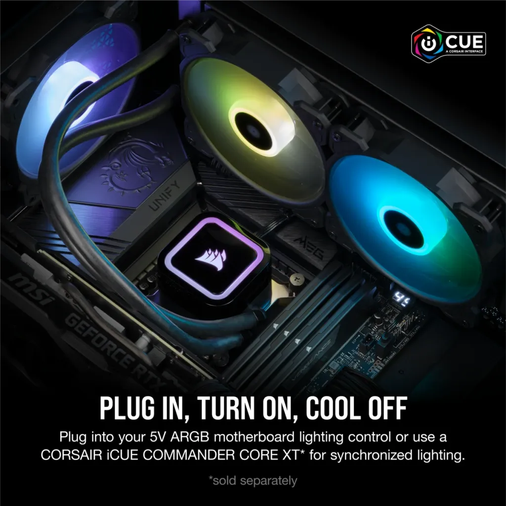 Corsair iCUE H100x RGB ELITE Liquid CPU Cooler