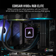 Refroidisseur de processeur Corsair iCUE H100x RGB ELITE