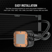 Refroidisseur de processeur Corsair iCUE H100x RGB ELITE