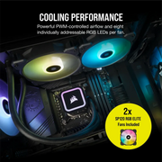 Refroidisseur de processeur Corsair iCUE H100x RGB ELITE