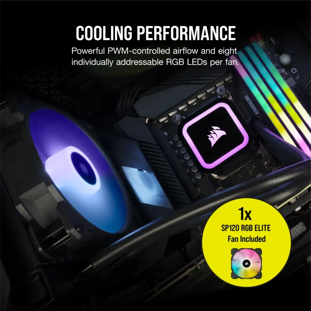 Corsair iCUE H60x RGB ELITE Liquid CPU Cooler