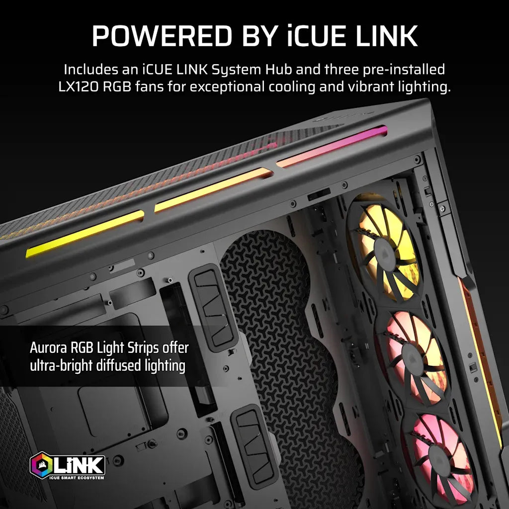 Corsair iCUE LINK 5000T LX RGB Mid-Tower High-Performance PC Case