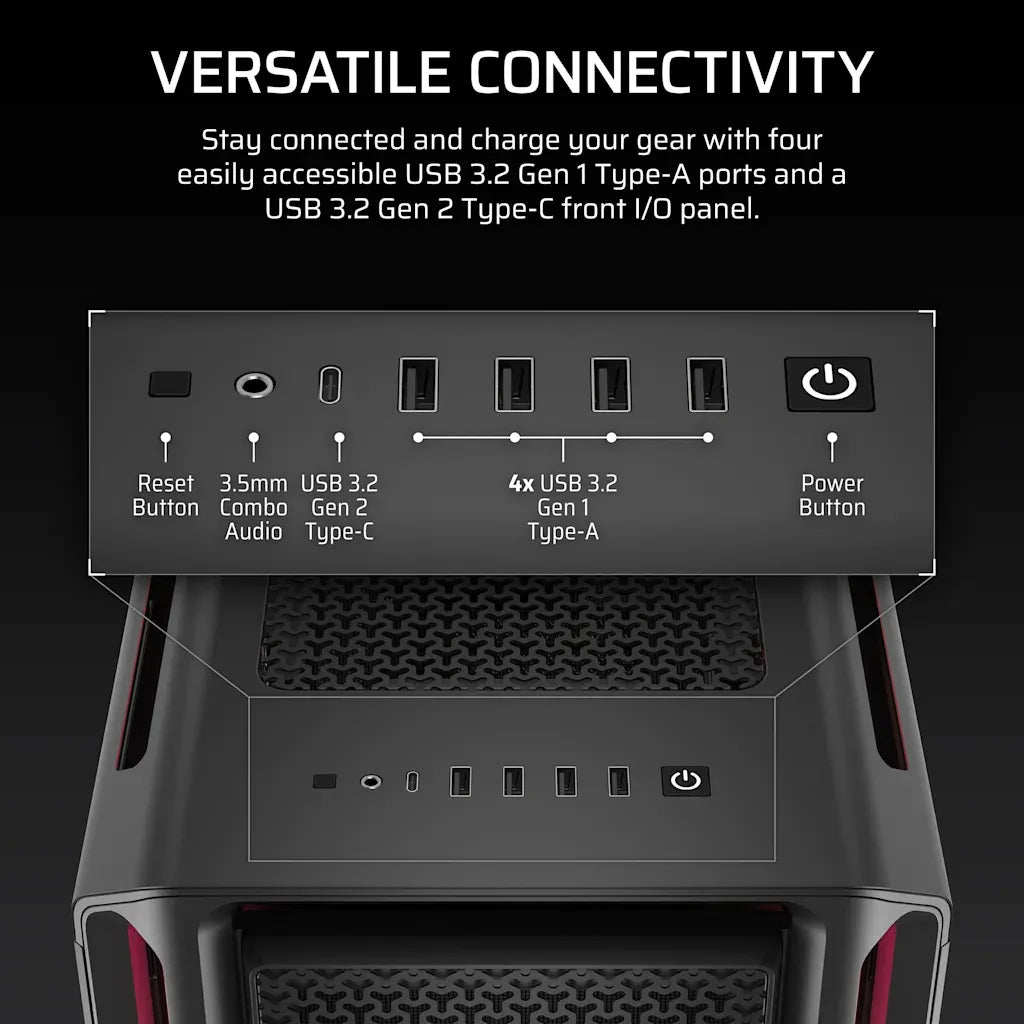 Corsair iCUE LINK 5000T LX RGB Mid-Tower High-Performance PC Case