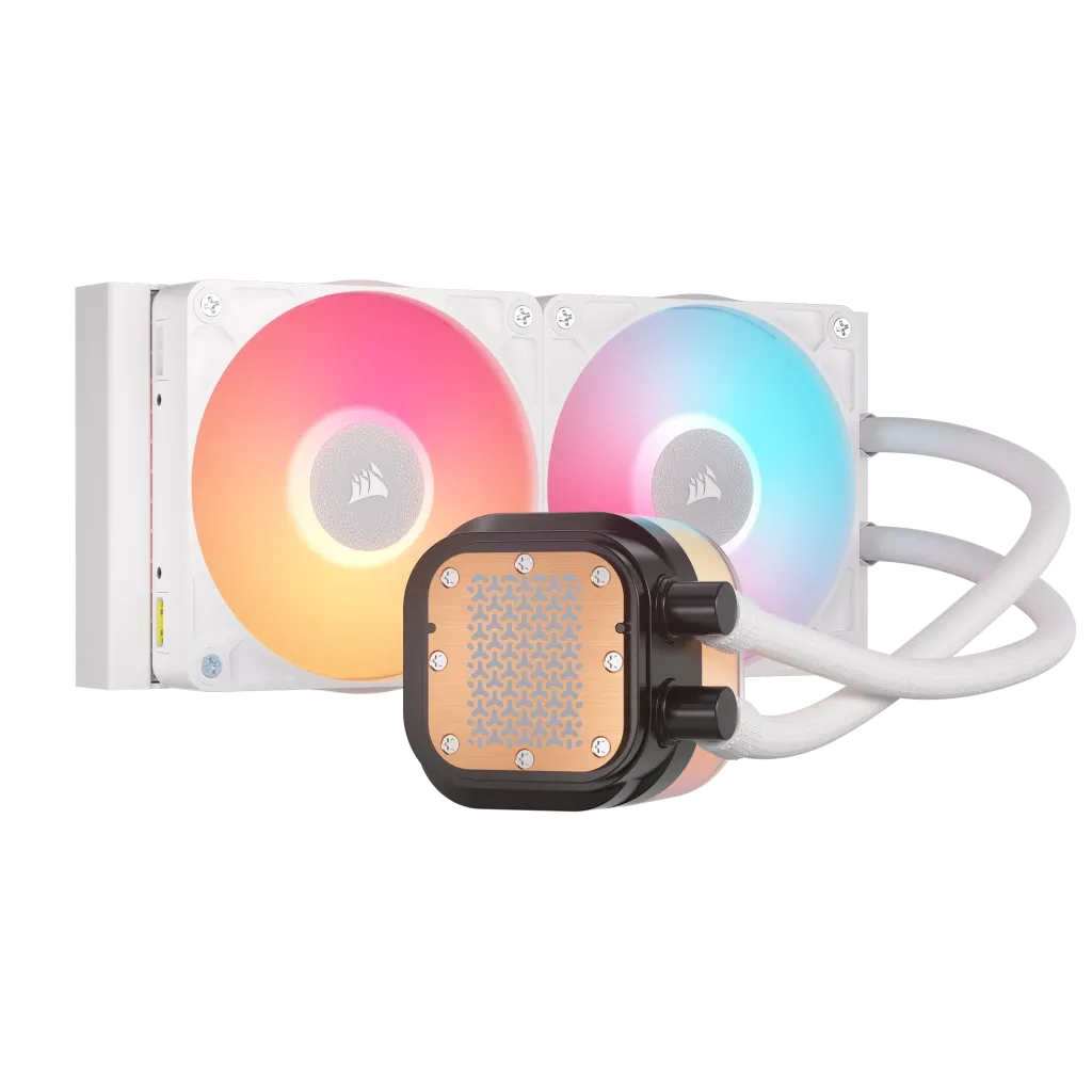Corsair iCUE LINK TITAN 240 RX LCD Liquid CPU Cooler White