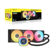 Refroidisseur de processeur Corsair iCUE LINK TITAN 360 RX LCD — écran LCD