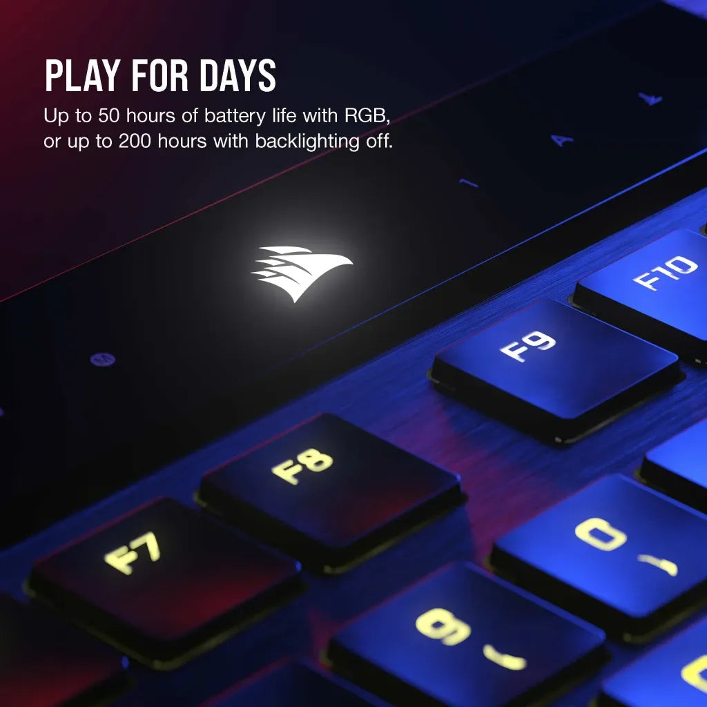 Corsair K100 AIR Wireless RGB Ultra-Thin Mechanical Gaming Keyboard CHERRY MX Black