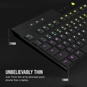 Clavier Corsair K100 AIR sans fil RGB Ultra-Thin mécanique — commutateurs CHERRY MX