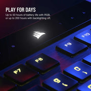 Clavier Corsair K100 AIR sans fil RGB Ultra-Thin mécanique — commutateurs CHERRY MX