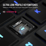 Clavier Corsair K100 AIR sans fil RGB Ultra-Thin mécanique — commutateurs CHERRY MX